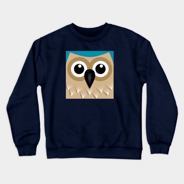 Wise old Owl Crewneck Sweatshirt by blueshift